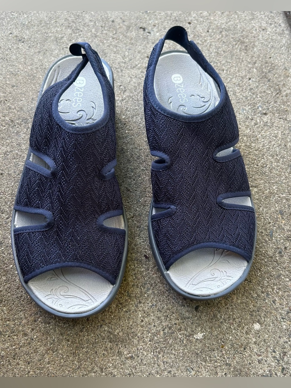 BZees Women's Daytona Slip-on Wedge Sandal